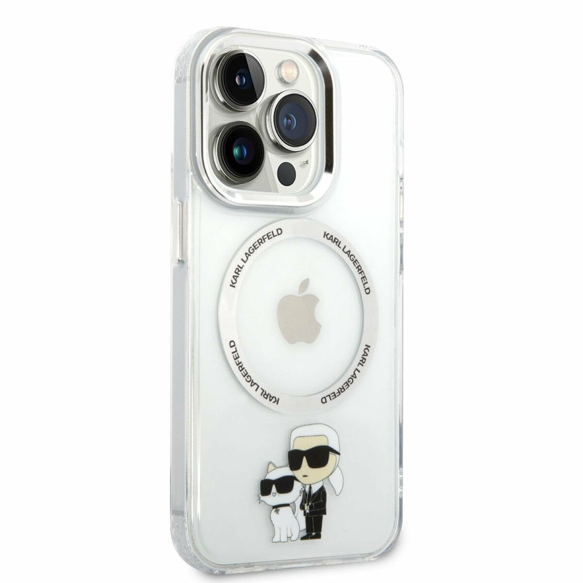 Karl Lagerfeld MagSafe IML Karl and Choupette NFT pro Transparent Kryt iPhone 14 Pro Max