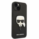 Karl Lagerfeld PU Saffiano Karl Head Black Kryt iPhone 14 Plus
