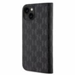 Karl Lagerfeld PU Saffiano Monogram Book Black Kryt iPhone 14