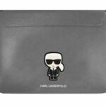 Karl Lagerfeld Saffiano Ikonik Computer Sleeve Silver Kryt Notebook 13/14"
