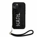 Karl Lagerfeld Sequins Reversible Black/Silver Kryt iPhone 14