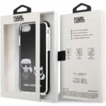 Karl Lagerfeld TPE Karl and Choupette Black Kryt iPhone 8/7/SE 2020/SE 2022