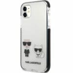 Karl Lagerfeld TPE Karl and Choupette White Kryt iPhone 11