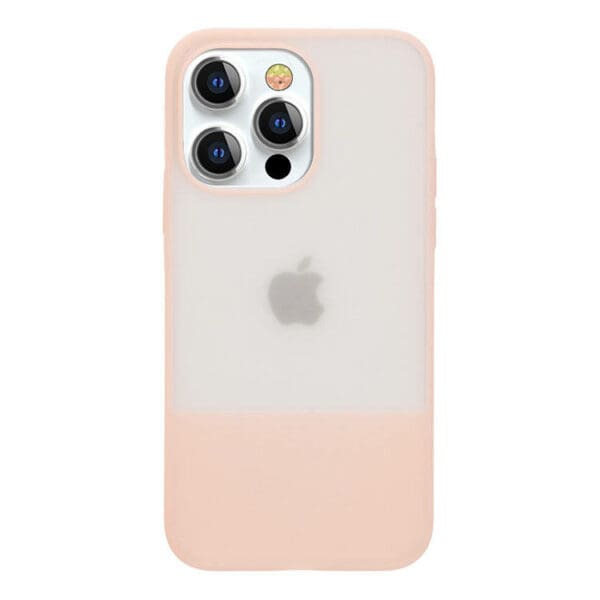 Kingxbar Plain Silicone Pink Kryt iPhone 13 Pro