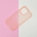 Kingxbar Plain Silicone Pink Kryt iPhone 13 Pro Max