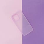 Kingxbar Plain Silicone Purple Kryt iPhone 13