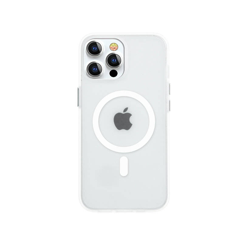 Kingxbar PQY Elegant Magnetic Housing White MagSafe Kryt iPhone 13 Pro Max