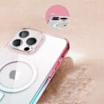 Kingxbar PQY Gradient Magnetic Clear MagSafe Kryt iPhone 13
