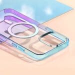 Kingxbar PQY Gradient Magnetic Housing Clear MagSafe Kryt iPhone 13 Pro