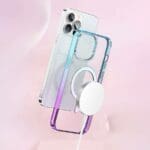 Kingxbar PQY Gradient Magnetic Housing Clear MagSafe Kryt iPhone 13 Pro