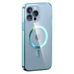 Kingxbar PQY Pure Magnetic Sleeve Blue MagSafe Kryt iPhone 13 Pro