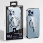 Kingxbar PQY Pure Magnetic Sleeve Blue MagSafe Kryt iPhone 13 Pro