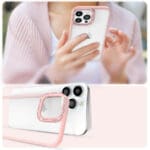 Kingxbar Sparkle Crystals Back Pink Kryt iPhone 13 Pro Max