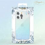 Kingxbar Streamer Luxury Elegant Blue Triangle Kryt iPhone 13