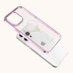 Kingxbar Wish Decorated Pink Crystals Kryt iPhone 14