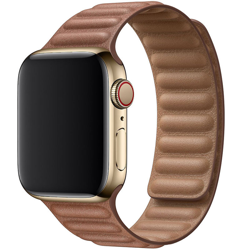 Koženkový Link Náramek Apple Watch 45/44/42/Ultra Brown
