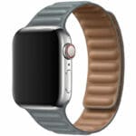 Koženkový Link Řemínek Apple Watch SE/11/10/9/8/7/6/5/4/3/Ultra 1/2/3 (44/45/46/49mm) Gray