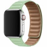 Koženkový Link Řemínek Apple Watch SE/11/10/9/8/7/6/5/4/3/Ultra 1/2/3 (44/45/46/49mm) Green