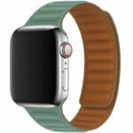 Koženkový Link Řemínek Apple Watch SE/11/10/9/8/7/6/5/4/3 (42/41/40/38mm) Pacific Green