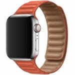Koženkový Link Řemínek Apple Watch SE/11/10/9/8/7/6/5/4/3/Ultra 1/2/3 (44/45/46/49mm) Sunset