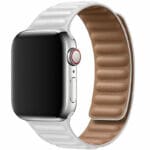 Koženkový Link Řemínek Apple Watch SE/11/10/9/8/7/6/5/4/3/Ultra 1/2/3 (44/45/46/49mm) White