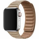 Koženkový Link Řemínek Apple Watch SE/11/10/9/8/7/6/5/4/3 (42/41/40/38mm) Khaki