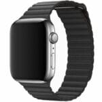 Koženkový Loop Řemínek Apple Watch SE/11/10/9/8/7/6/5/4/3 (42/41/40/38mm) Dark Grey