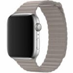 Koženkový Loop Řemínek Apple Watch SE/11/10/9/8/7/6/5/4/3 (42/41/40/38mm) Light Grey