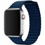 Koženkový Loop Řemínek Apple Watch SE/11/10/9/8/7/6/5/4/3 (42/41/40/38mm) Navy Blue