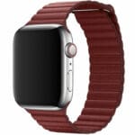 Koženkový Loop Řemínek Apple Watch SE/11/10/9/8/7/6/5/4/3 (42/41/40/38mm) Red