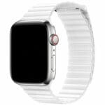 Koženkový Loop Řemínek Apple Watch SE/11/10/9/8/7/6/5/4/3 (42/41/40/38mm) White