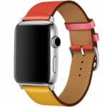 Koženkový Řemínek Apple Watch SE/11/10/9/8/7/6/5/4/3/Ultra 1/2/3 (44/45/46/49mm) Ambre Capucine