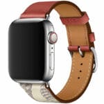 Koženkový Řemínek Apple Watch SE/11/10/9/8/7/6/5/4/3/Ultra 1/2/3 (44/45/46/49mm) Brique Beton
