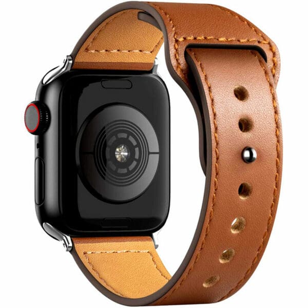 Koženkový Řemínek Apple Watch 45/44/42/Ultra Brown