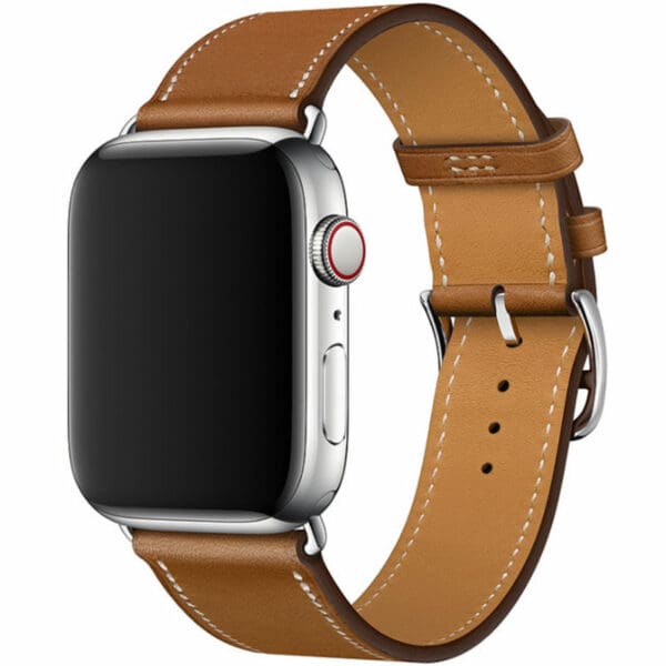 Koženkový Řemínek Apple Watch 45/44/42/Ultra Brown