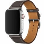 Koženkový Řemínek Apple Watch SE/11/10/9/8/7/6/5/4/3/Ultra 1/2/3 (44/45/46/49mm) Eben