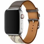 Koženkový Řemínek Apple Watch SE/11/10/9/8/7/6/5/4/3/Ultra 1/2/3 (44/45/46/49mm) Etain Beton
