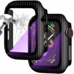 Kryt s Ochranným Sklem pro Apple Watch Carbon Purple