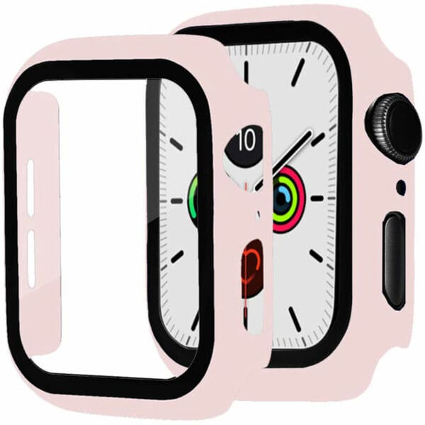 Kryt s Ochranným Sklem pro Apple Watch Pink