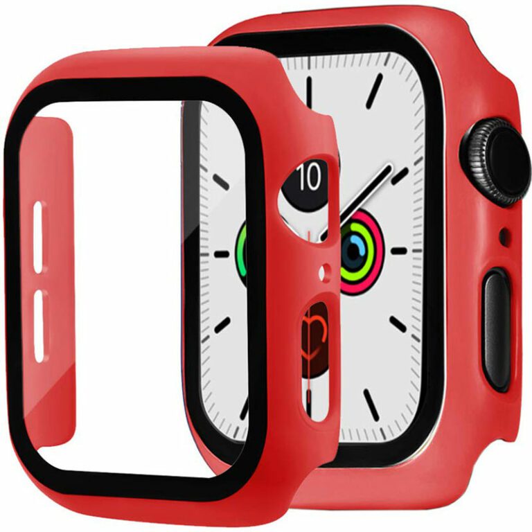 Kryt s Ochranným Sklem pro Apple Watch Red