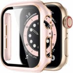 Kryt s Ochranným Sklem pro Apple Watch Rose Pink