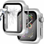 Kryt s Ochranným Sklem pro Apple Watch Silver