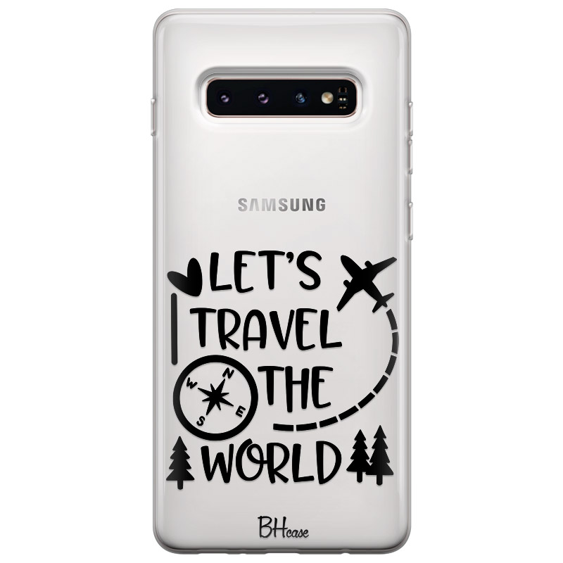 Let's Travel The World Kryt Samsung S10 Plus