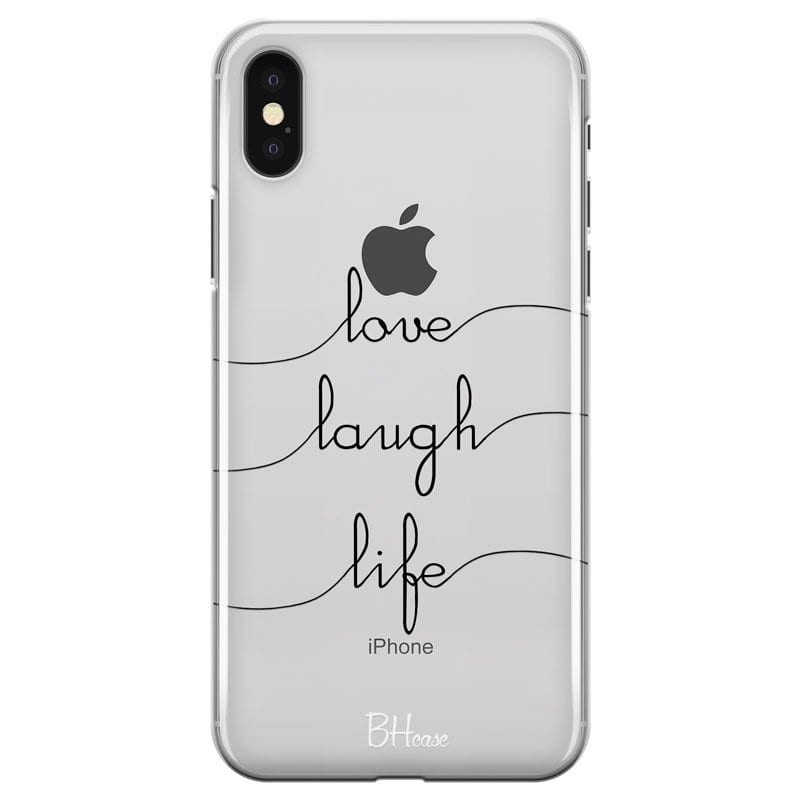 Love Laugh Life Kryt iPhone X/XS