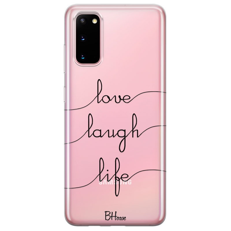 Love Laugh Life Kryt Samsung S20