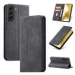 Magnet Fancy Pouch Wallet Card Holder Black Kryt Samsung Galaxy S22 Plus