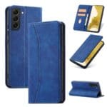 Magnet Fancy Pouch Wallet Card Holder Blue Kryt Samsung Galaxy S22
