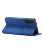 Magnet Fancy Pouch Wallet Card Holder Blue Kryt Samsung Galaxy S22