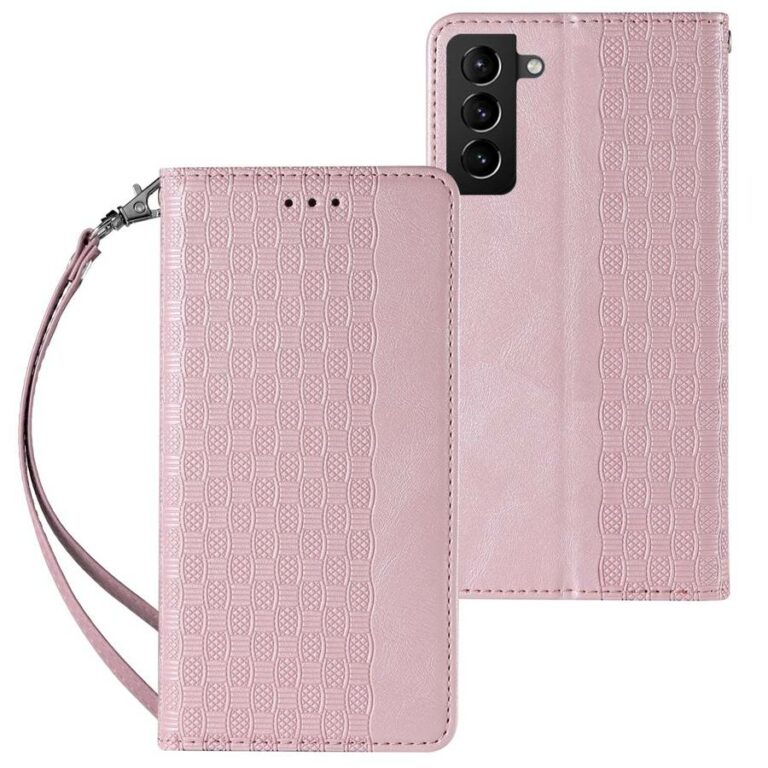 Magnet Strap Pouch Wallet Mini Lanyard Pendant Pink Kryt Samsung Galaxy S22