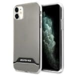 Mercedes AMG AMHCN61TCBW Transparent Electroplate Black&White Kryt iPhone 11